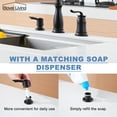 thumbnail image 4 of Boyel Living Kitchen Faucet 3-Spray Patterns 1.8 GPM Pull Down Spout,Single Handle Kitchen Sink Faucets with Soap Dispenser in Matte Black, 4 of 11