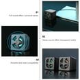 thumbnail image 4 of 2Pack Speakers for Computer Desktop with Volume Control 7X7X6.5in, 4 of 8