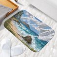 thumbnail image 6 of 1pc Beach with Fluttering Cloth Absorbent Non-Slip Bathroom Thickened Flannel Rug Decor,Soft,Quick Drying,Suitable For Indoor/outdoor Use,Bathrooms,Bedrooms,Kitchens,Terrace,Laundry Rooms,16"x24", 6 of 9