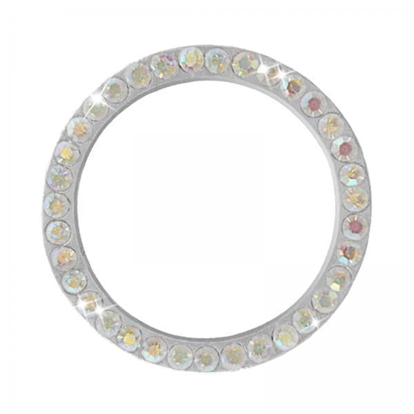 Círculo de botón pulsador,Botón de arranque y parada del motor con un ,Decoración Diamante Diamante de imitación Anillos de cristal Ajuste,Botón de arranque del motor de Cola Círculo de botón pulsador