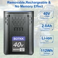 thumbnail image 5 of BOTKK 2800mAh Replacement for Kobalt 40V Battery Fit All Kobalt 40V Cordless Power Tools Battery, 5 of 6