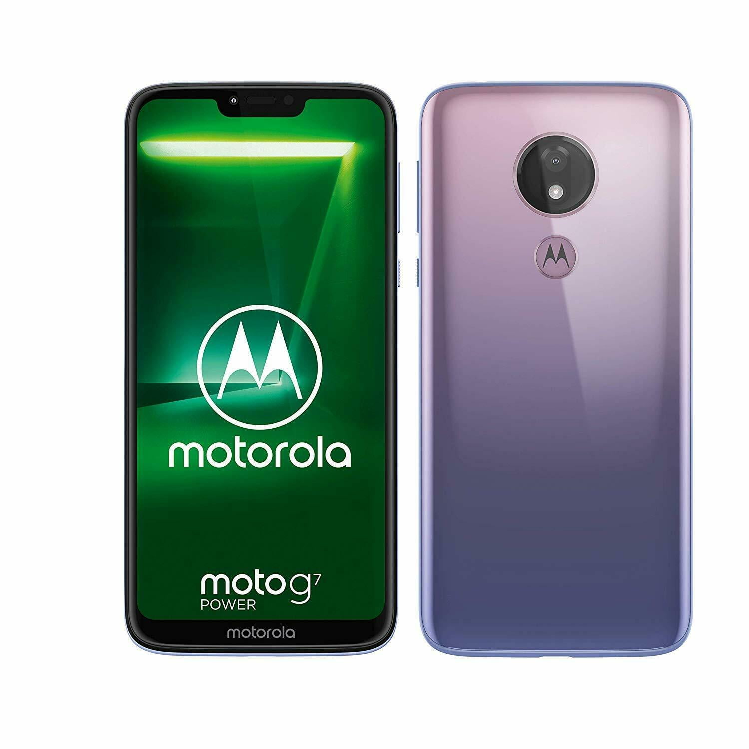 Motorola G7 Power 64GB Unlocked GSM Phone w/ 12MP Camera - Iced Violet