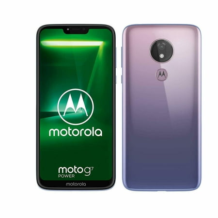 Motorola G7 Power 64GB Unlocked GSM Phone w/ 12MP Camera - Iced