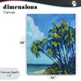 thumbnail image 4 of Stupell Industries Tropical Cerulean Sky & Palms Canvas Art, 36 x 48, by Dan Meneely, 4 of 8