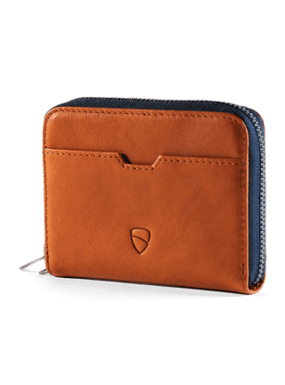  Vaultskin MAYFAIR Minimalist Leather Zipper Wallet