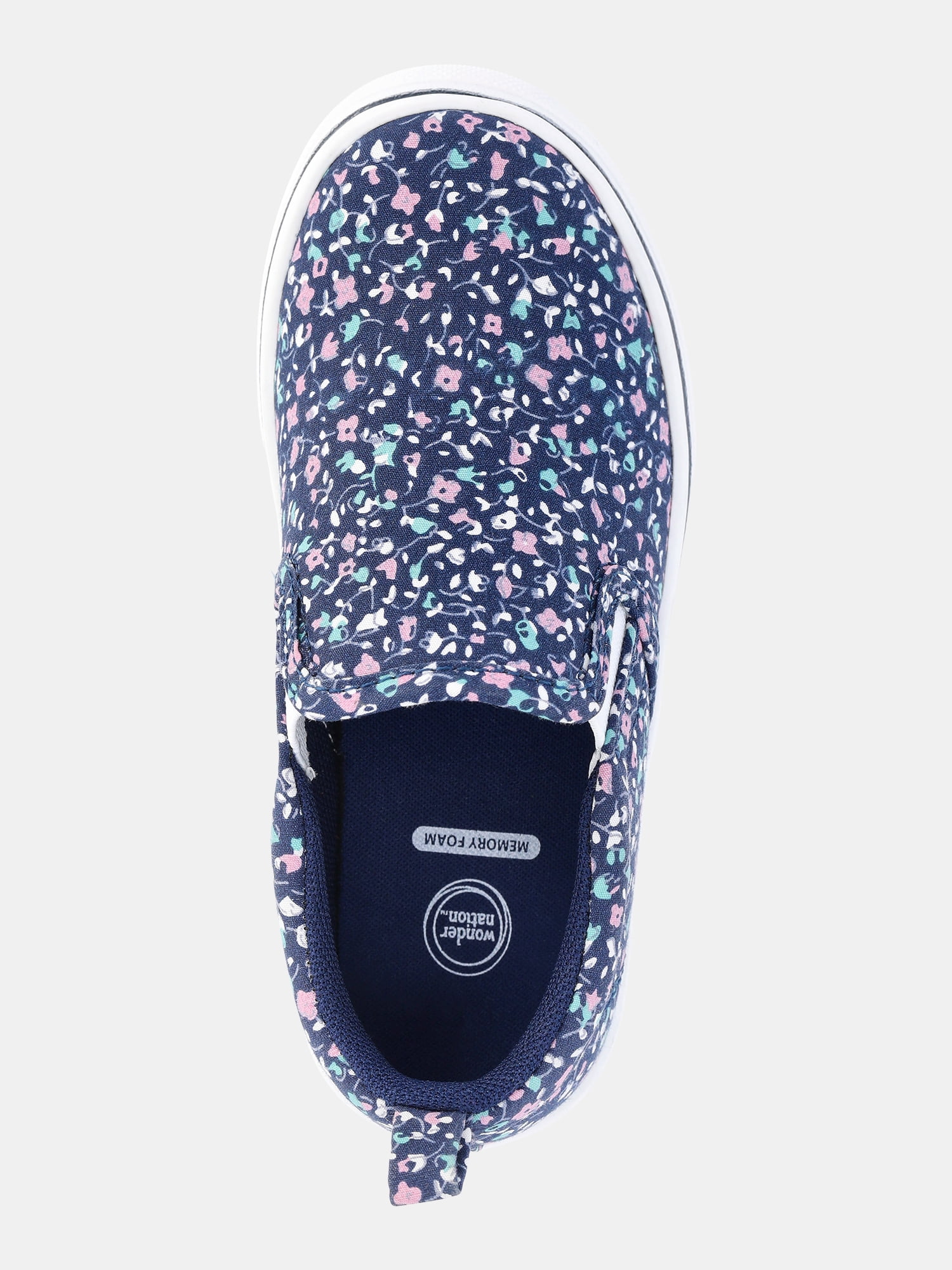 Wonder Nation Toddler Girls' Print Slip-On Sneakers