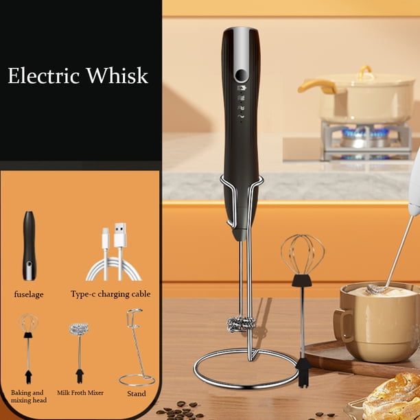 Batidor de café eléctrico 3 velocidades Mini fabricante de espuma 14000rpm USB recargable 1500mAh