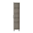 thumbnail image 2 of Berna Storage Cabinet With 5-Tier Shelf - Gray, 2 of 7