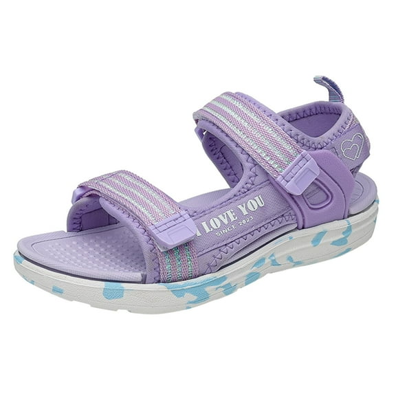 NOKIO Girls' Platform Sandals Girls' Foam Sandals Girls' Comfort Sandals Children Shoes Fashion Beach Sandals Light Soft Sweet Girl Sandals Medium And Large Children Soft Bottom Girls Beach Shoes