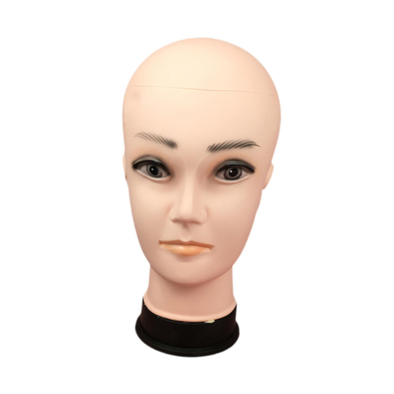 Bothyi Male Bald Mannequin Head Lightweight Wig Holder for Hats Hairpieces Earrings