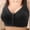 Black, variant on Women's Front Buttoned Large Sized Bra Vest Style Underwear Women's Bras Without Steel Rings Woman Sports Bar Compression Sports Bras for Women Push up Bra for Women Women Bras Pack Wire Push up Bra