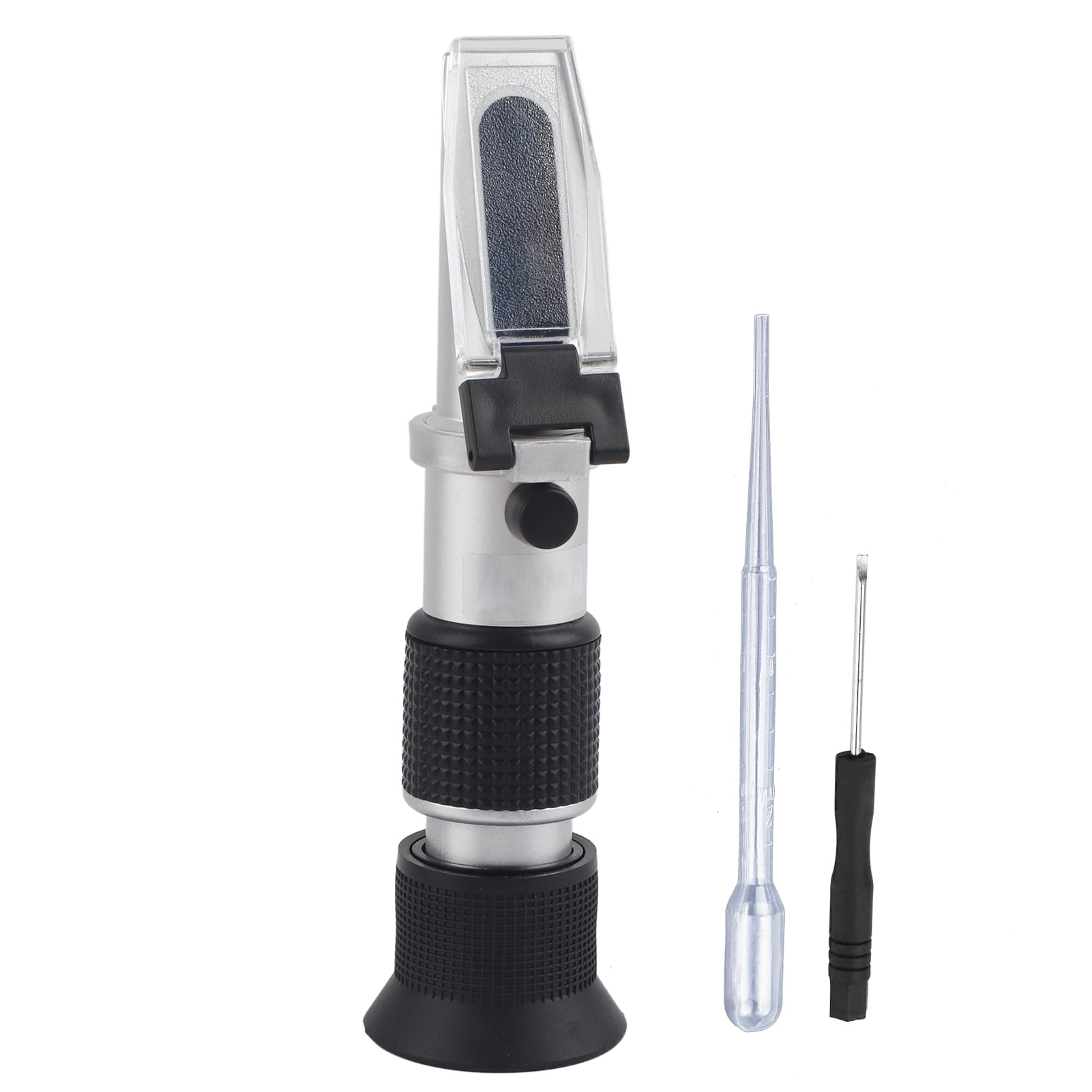 Réfractomètre Brix précis 0~90% Testeur de sucre à double échelle portable Support de compteur Compensation automatique de la température pour jus de fruits de lait de bière Réfractomètre Brix précis 0~90% Testeur de sucre à double échelle portable Support de compteur Compensation automatique de la température pour jus de fruits de lait de bière