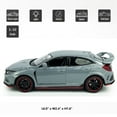 thumbnail image 6 of Civic Type R Hatchback Sports Diecast Car Model Toy Vehicle 1/32 Scale Metal Pull Back Friction Powered Vehicles Doors Open Light Sound Alloy Casting Toys Kids Boys Adults Birthday Gifts, Cement Grey, 6 of 6