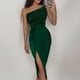 thumbnail image 2 of Vestido de noche sin mangas con costuras sin tirantes y lentejuelas para mujer, 2 of 5