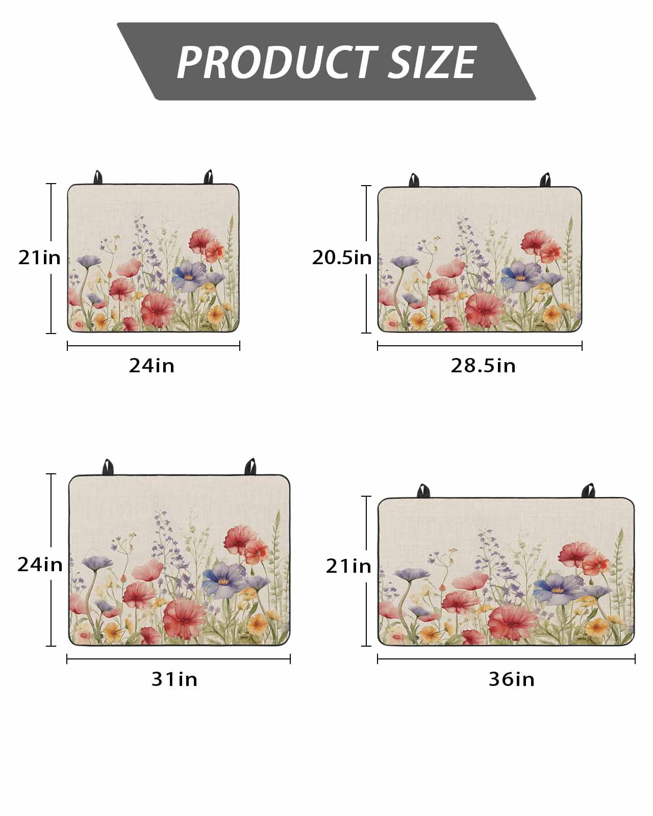 Stove Top Covers for Electric Stove, Spring Floral Glass Stovetop Cover Protector, Colorful Summer Botanical Flowers Vintage Induction Cooktop Protector Oven Mat for Kitchen Countertop 24"x21"