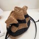 thumbnail image 4 of Bolso de mano de paja para mujer, grande, tejido a mano, para playa, bandolera, bolso de mano de paja, 4 of 6