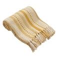 thumbnail image 2 of Handwoven Cotton Boho Throw Blanket with Tassels – All Season Throw for Decorative Luxury in Living Room or Bedroom, Soft Cozy Couch Sofa Bed Blanket, 50x60 Inches, 2 of 5
