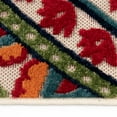 thumbnail image 3 of Loomaknoti Fortune Phraderix 6' x 9' Gray Medallion Indoor/Outdoor Area Rug, 3 of 6