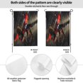 thumbnail image 2 of Bandera de jardín de temporada de Spider-Man, bandera de doble cara, bandera navideña para decoración navideña al aire libre., 2 of 8