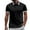 Black, variant on RMGVDSD Mens Knit Polo Shirts Lapel Button Open Collar Men's Casual Loose Comfortable Trendy Business Short Sleeve Polo Shirt Casual Athletic T Shirt