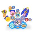 thumbnail image 1 of Juego de juguetes Fivoro STEM Gears para niños mayores de 3 años con 18 piezas, 1 of 7