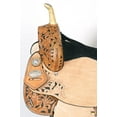 thumbnail image 6 of 16 In Flex Tree Western Horse Saddle In American Leather Trail Barrel By Hilason, 6 of 8