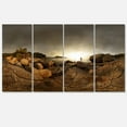thumbnail image 2 of Panorama de la Forêt Rocheuse Brune - Impression sur Toile, 2 of 3