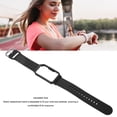 thumbnail image 6 of M Buder Watch Band with Case 20mm Waterproof Soft Silicone Adjustable Size Lightweight for OPPO Free Black, 6 of 9