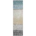 thumbnail image 2 of Addison Rugs Chantille Indoor/Outdoor Transitional Stripes Teal Machine Washable Runner Rug, 2'3" x 7'6", 2 of 7
