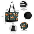 thumbnail image 2 of FORMRS Canvas Laptop Tote Bag for Women with 15.6" Computer Compartments Shoulder Handbag, Blue Floral Oranges, 2 of 7