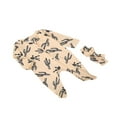 thumbnail image 3 of 2 PCS Baby’s Print Zipper Jumpsuit and Bow Hairband 0-6 Months, 3 of 6