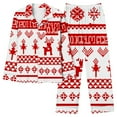 thumbnail image 7 of AINIYS Womens Christmas Pajamas Sets 2 Piece V Neck Loungewear Sets Comfy Long Sleeve Matching Pants Xmas Outfits with Pocket Red L, 7 of 7