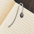 thumbnail image 3 of Zeus Greek God Mythology Lightning Metal Bookmark Page Marker with Oval Charm, 3 of 4