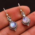 thumbnail image 2 of boucles Blanc, Boucles D'oreilles Pendantes Rond Laiton Boucles D'oreilles Pour Femme, 2 of 4