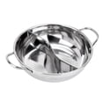 thumbnail image 1 of Olla caliente de acero inoxidable, olla grande para sopa, olla para vegetales, olla para fideos con 2 compartimentos, utensilios de cocina Los 32cm Soledad Olla de acero inoxidable, 1 of 6
