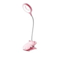 thumbnail image 4 of Lámpara de mesa Luz de lectura LED flexible de 6 W Luz de clip de protección ocular, Carga para teléfono, Carga y dirección de energía, Rosa kenally HA005011-05B, 4 of 6