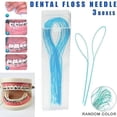 thumbnail image 1 of 105 Uds enhebradores de hilo Dental bucle Simple + estuche para implantes de puentes de tirantes, 1 of 5