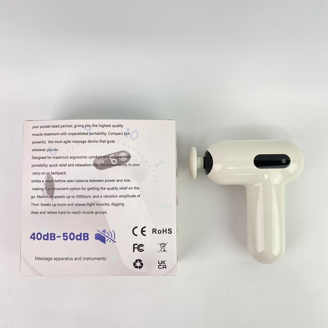 Terniget Massage apparatus and instruments,Massage Gun, Pocket-Sized Deep Tissue Massager Gun, Portable Percussion Muscle Massager Gun, Ultra Small & Quiet Muscle Massage Gun