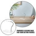 thumbnail image 3 of Raindrops Clear Plastic and Metal Action Figure Display Rack Adjustable 2 Pieces Organizer Stand for Collectibles, 3 of 8