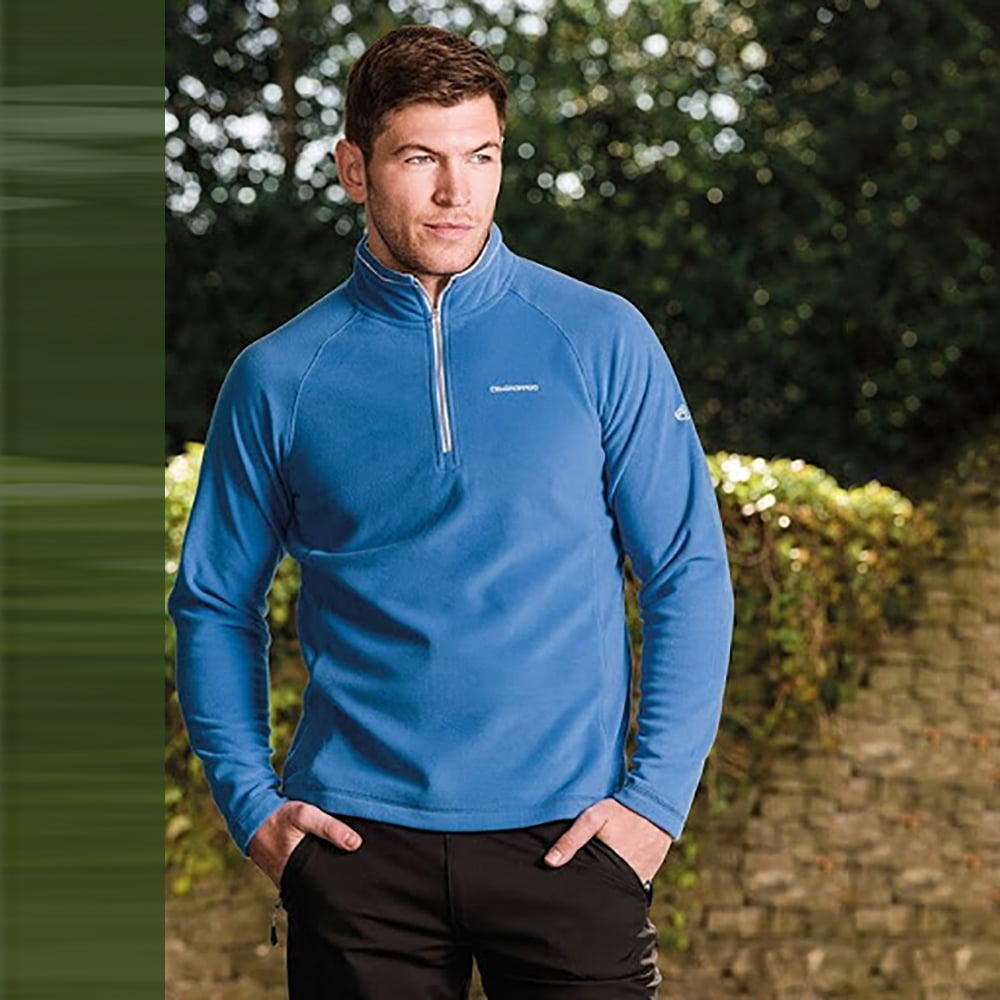 men's half zip microfleece pullover