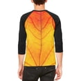 thumbnail image 2 of Halloween Autumn Fall Leaf Costume Mens Raglan T Shirt White-Black MD, 2 of 2
