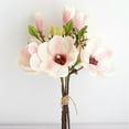 thumbnail image 5 of GadgetVLot 1Pcs Magnolia Flower Small Fresh Artificial Flower Artificial Flower Arrangement Home Decoration Wedding, 5 of 18