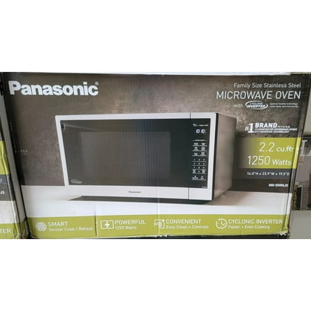 Panasonic Microwave Oven 2.2 cu ft 1250 Watts NN-SN96JS Stainless Steel Countertop