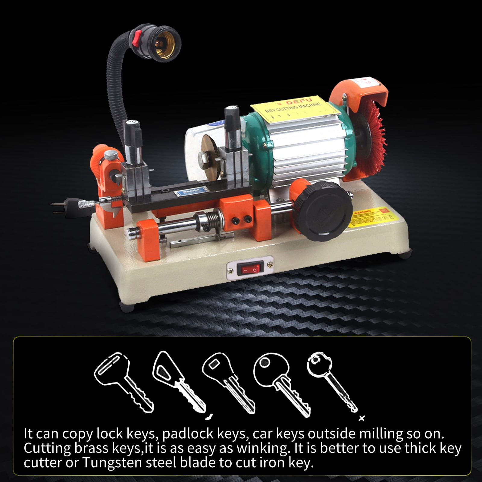 Slsy 110V Key Duplicating Cutting Machine, for 5 Types Models, Hand