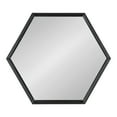 thumbnail image 2 of Kate and Laurel Felicia Miroir Hexagonal, Noir 30x2,5x26, 2 of 7