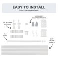 thumbnail image 6 of Cordless, 2 Inch Faux Wood Blind, 36" Wide x 72" Long, Window Blinds, Blinds & Shades, Blinds for Indoor Windows, Smooth, Bright White - 36" x 72",Bright White, 6 of 6