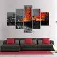 thumbnail image 3 of TISHIRON 5PCS Framed Canvas Wall Art Set,60"x40" Sacramento California Panorama Cityscape Canvas Art Decor, 3 of 7