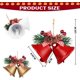 thumbnail image 2 of Juego de 6 campanas navideñas XCF blancas para decorar el árbol, 2 of 4