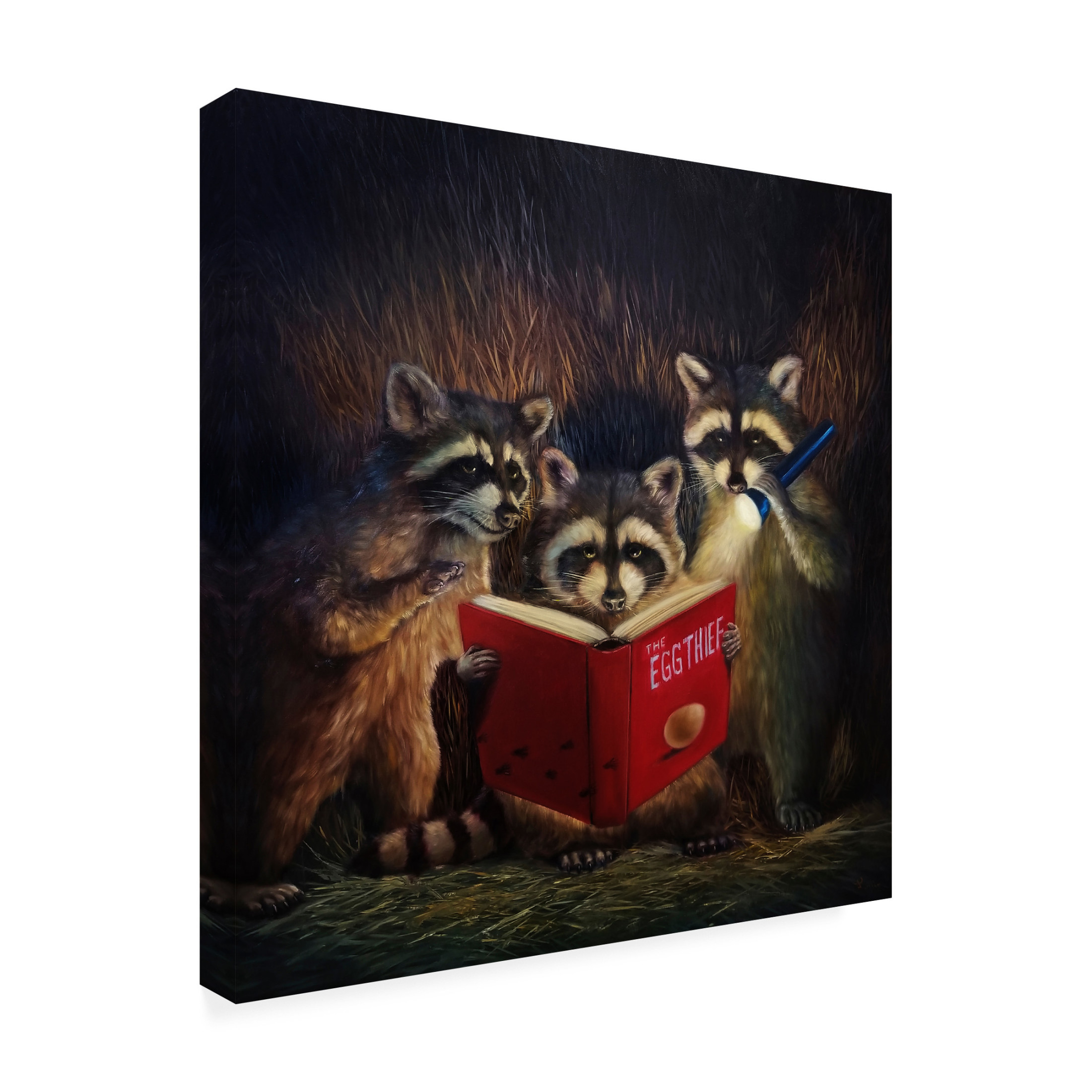 Canvas Wall Art - Lucia Heffernan 'Backyard Gangster' Wall Art for Living Room, Bedroom, or Office Décor by Trademark Fine Art - 14 x 14 Inches