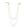 thumbnail image 2 of Fiudx Collar En Perlas, Cadet Anudda En Aleación, Accesorio En Doble Capa para Mujer, Ropa de Noche de Moda, Regalo Coleccionable En Niña, Longitudinal Ajustable En 40 Cm., 2 of 7